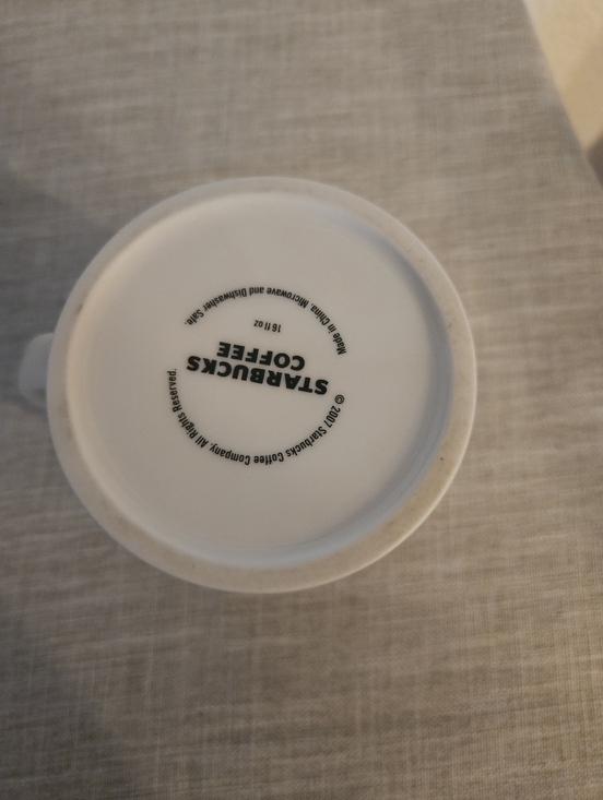 Starbucks Coffee 2007 Baseball Mug | 5" Tall Coffee Mug | 16 Oz | Navy Blue - Picture 7 of 7